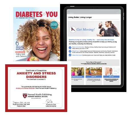 Screen shot of a custom magazine, website program, and course certificate