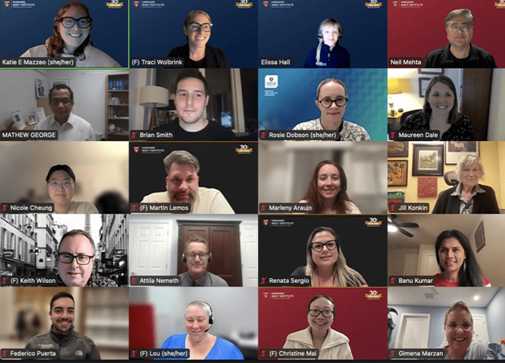 Zoom of Transforming your Teaching using Technology Course.