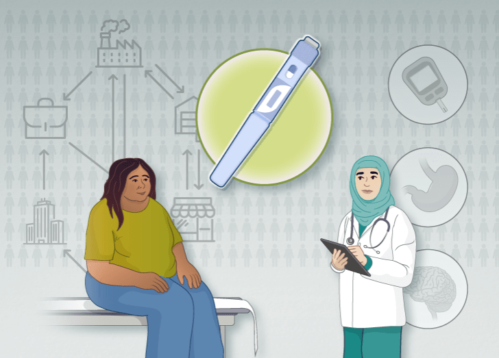 Patient and doctor discussing GLP-1s.