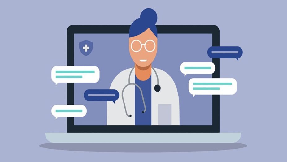 abstract photo of a telehealth doctor. 